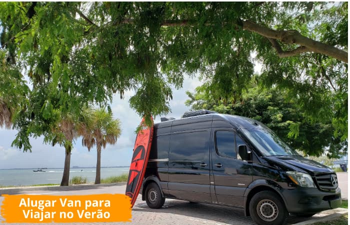 Alugar van para viajar no verão